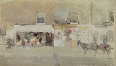 Street Scene in Chelsea, c.1888 by James Abbott McNeill Whistler